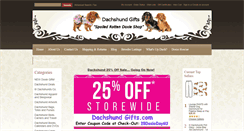 Desktop Screenshot of dachshundgifts.com